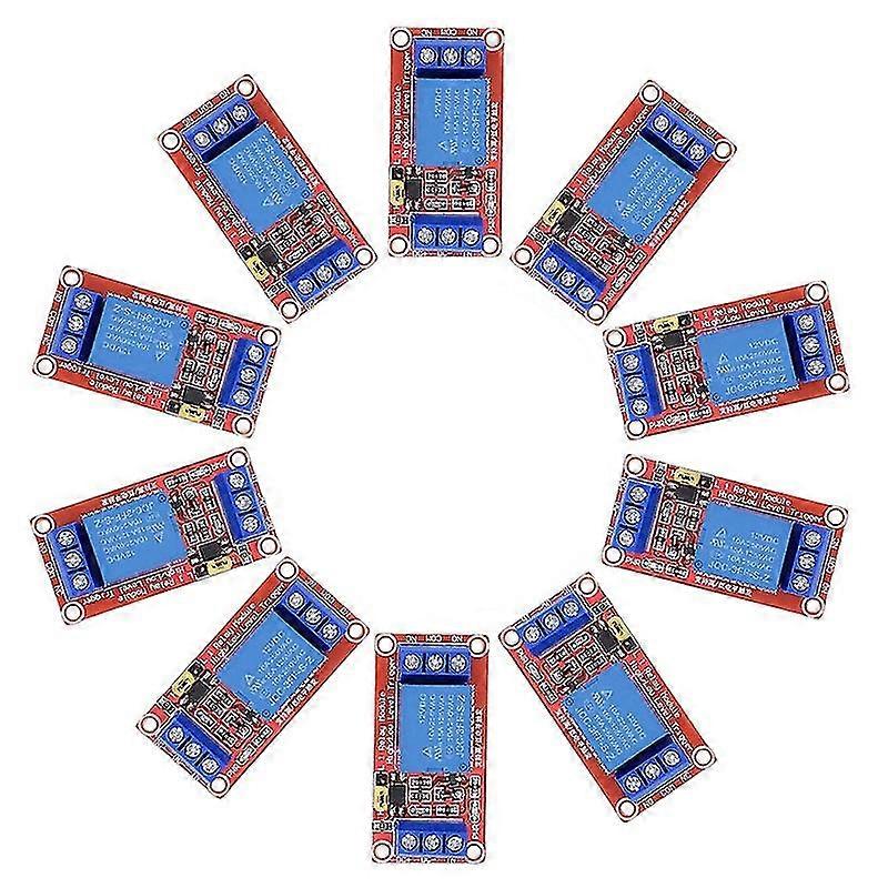DC 12V Relay Module 1-Channel Relay Switch with Optocoupler Isolation High/Low Level Trigger, Pack