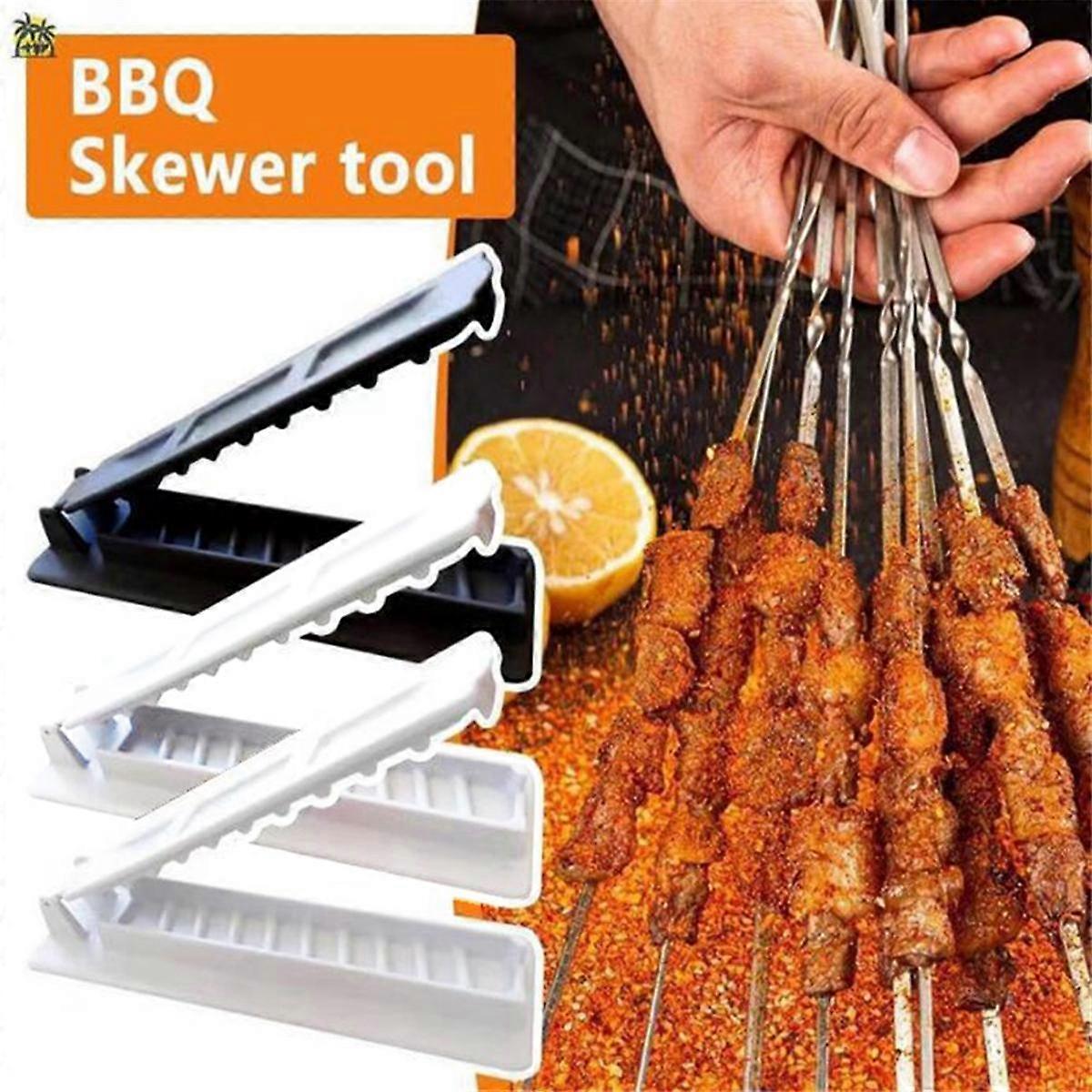 Presse à kebab Maker - Moule à brochettes manuel - Brochettes portables - Réutilisables - Pour les barbecues - Machine à brochettes - De qualité alimentaire Presse à kebab Maker - Moule à brochettes manuel - Brochettes portables - Réutilisables - Pour les barbecues - Machine à brochettes - De qualité alimentaire