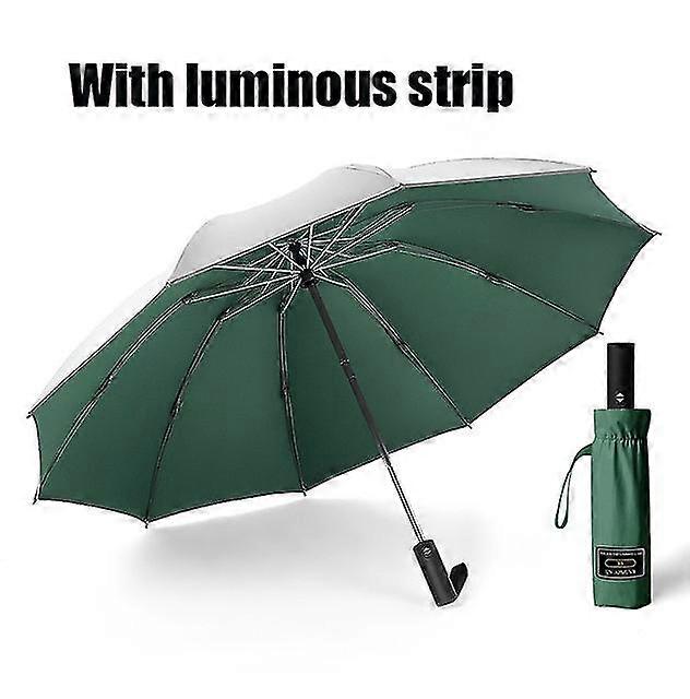 Inverted Umbrella Windproof Folding Reverse Umbrella With Reflective Stripe 10 Ribs Auto Open And Close Portable Travel Umbrella
