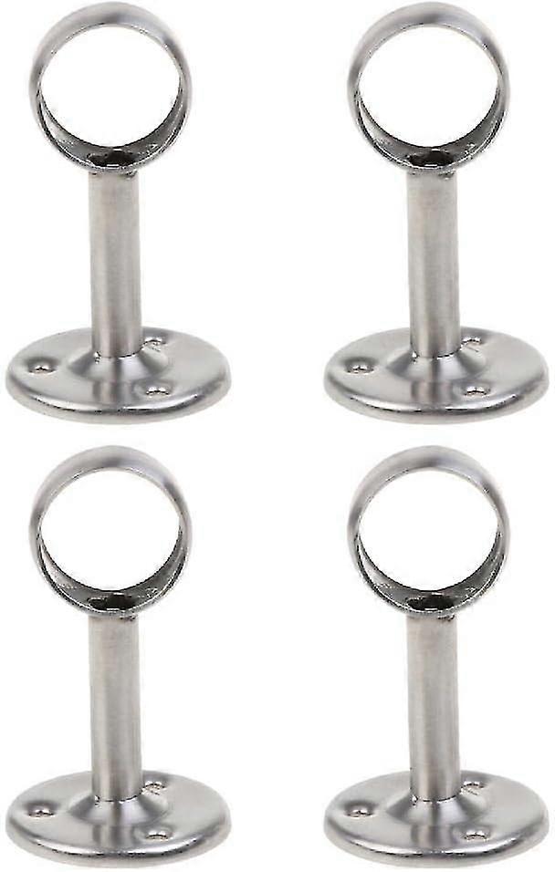 HeavyDutyStainlessSteelCeilingMountCurtainRodBracket-4Pack