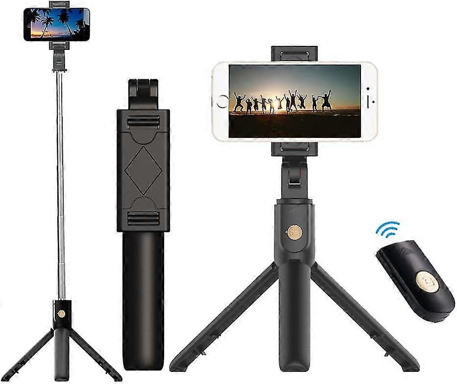 Selfie Stick, Selfie Stick Tripod With Mobile Phone Holder, With Wireless Remote Control