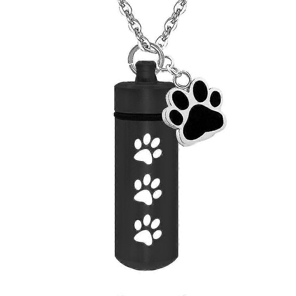 memorial keepsake paw print pendant urn