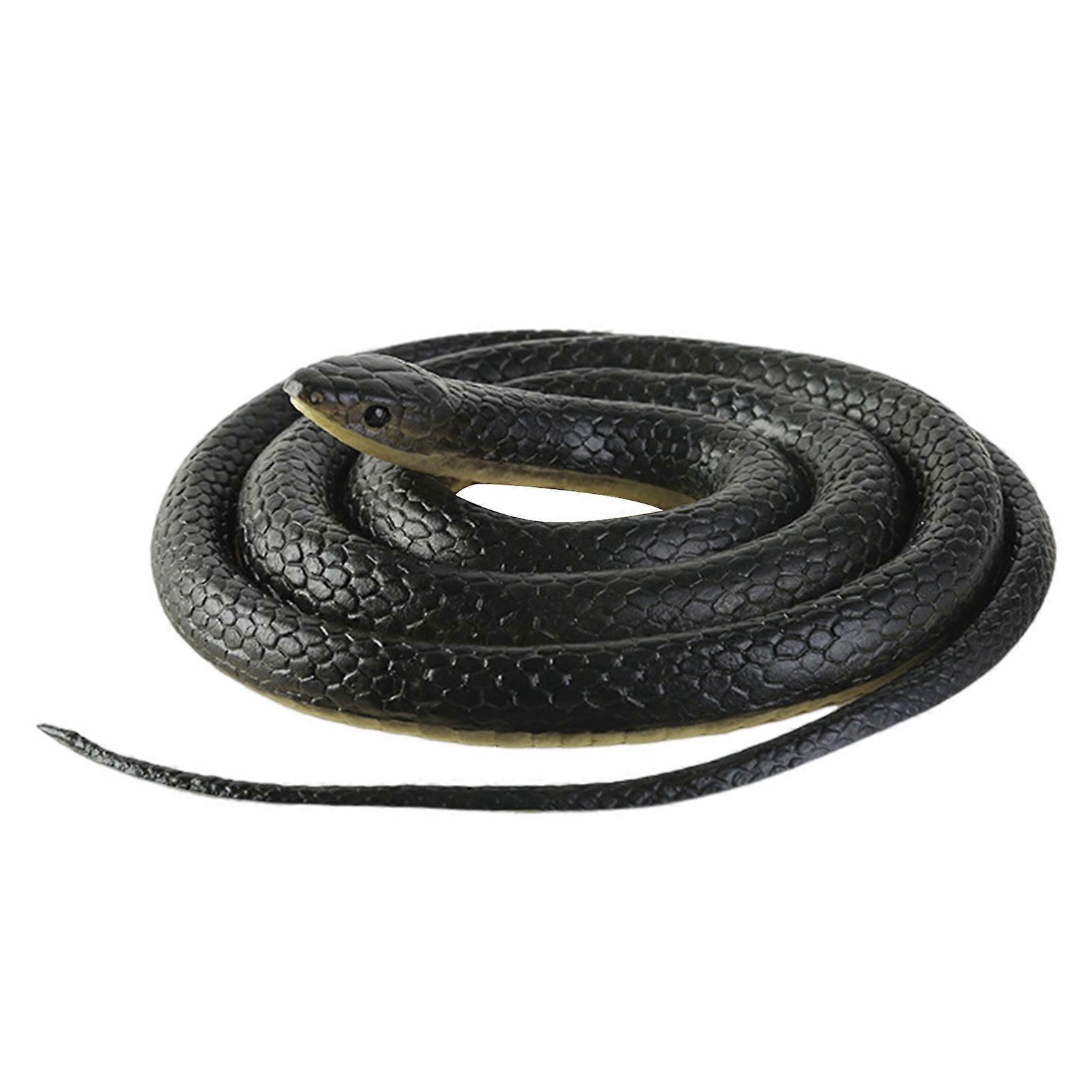 Realistics Fake Rubber Snake Simulation Snake Whimsy Joke Scary Present Party Prank Toy for Kids Adults