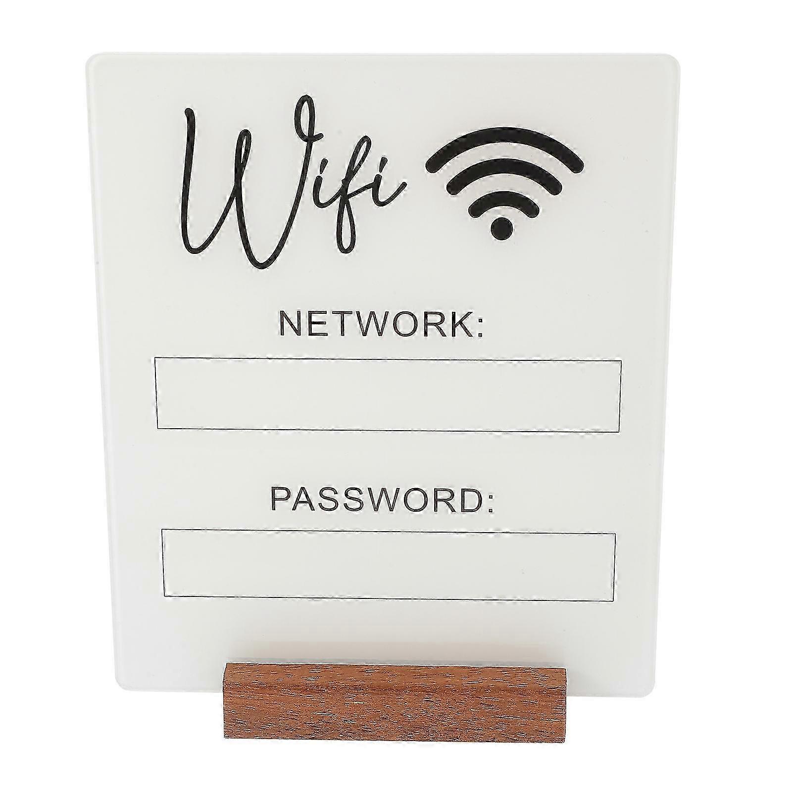 Wifi Password Sign WiFi Acrylic Sign WiFi Sign WiFi Board WiFi Password Reminder Sign