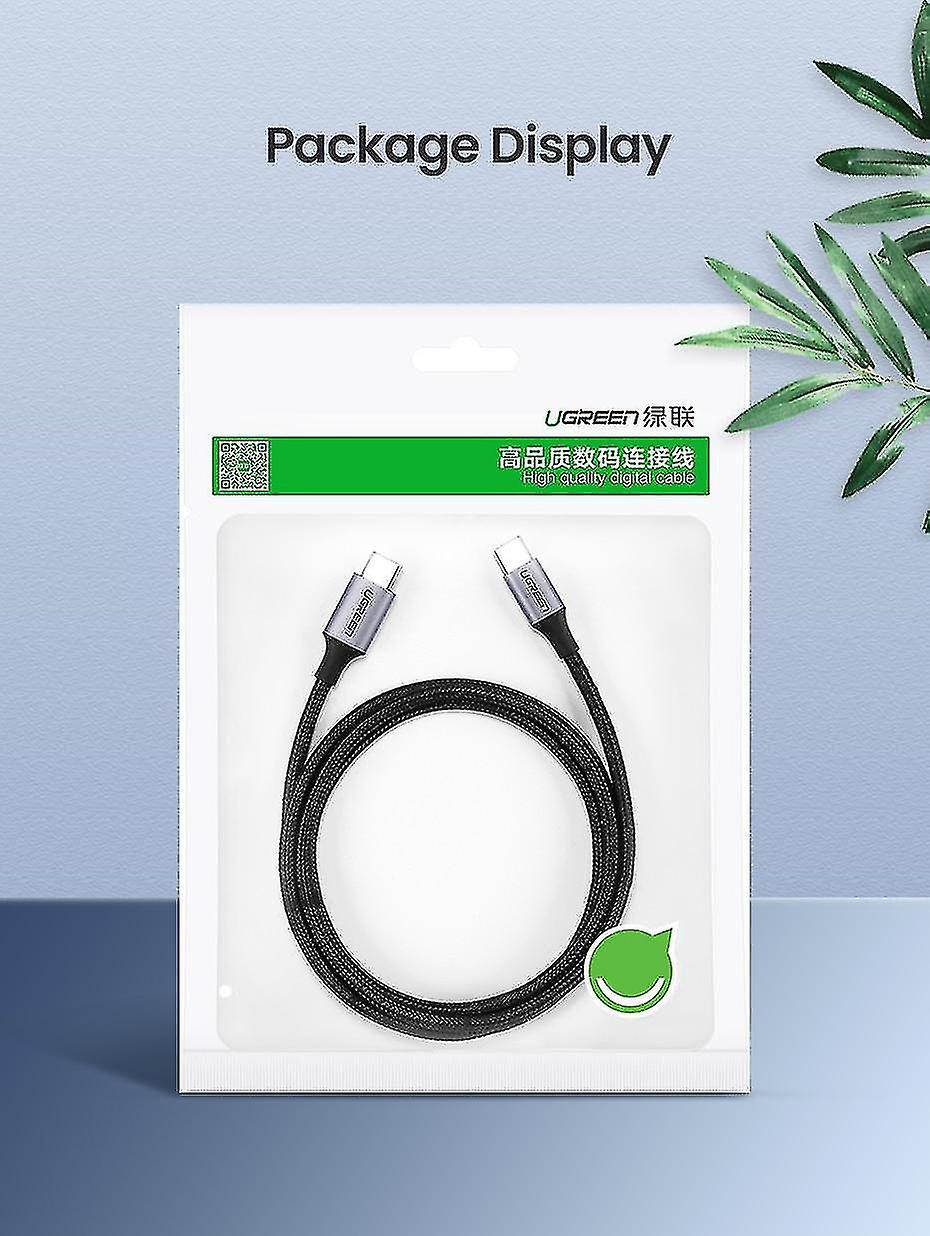 Black Usb Type C To Usb C Cable For Samsung Galaxy S9 Pd 100w Supports 4.0