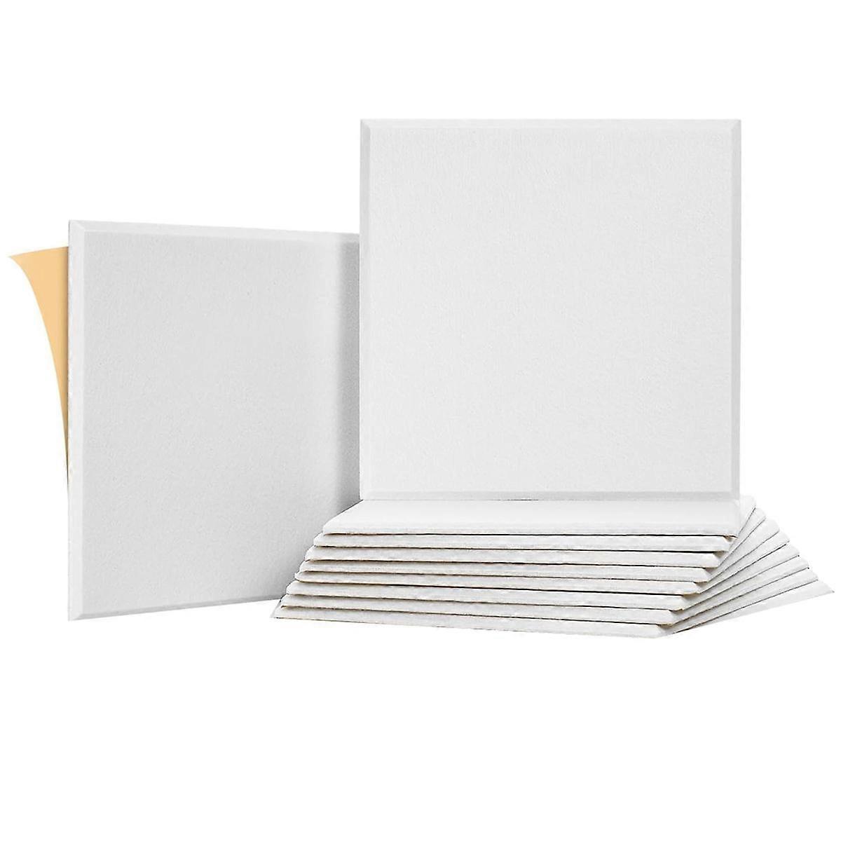 10Pack Sound Proof Panels for Walls,Self-Adhesive Acoustic Panels 12x12x0.4In for Recording Studio