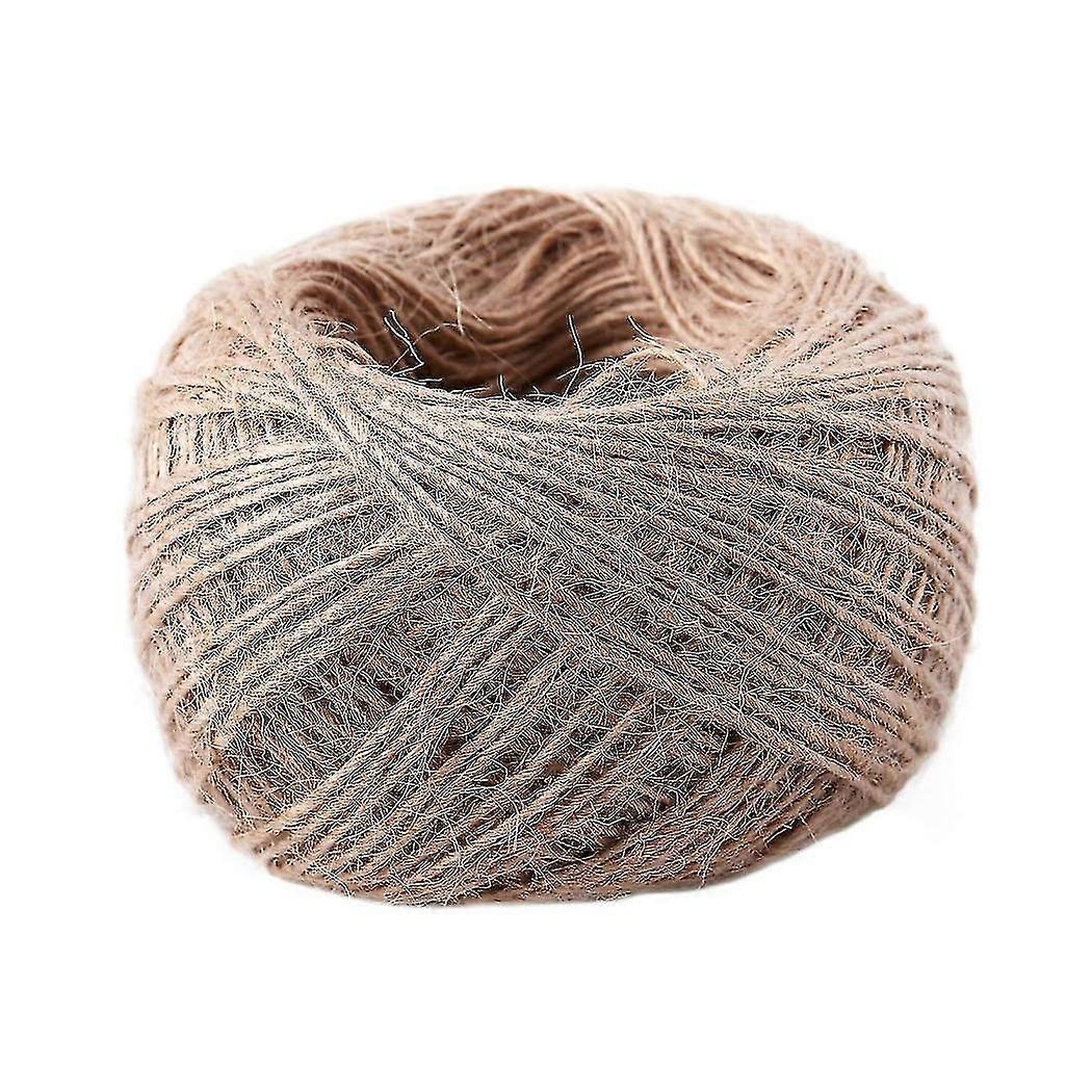 100 Meter - Natural Textured Hessian Jute Twine String 1mm