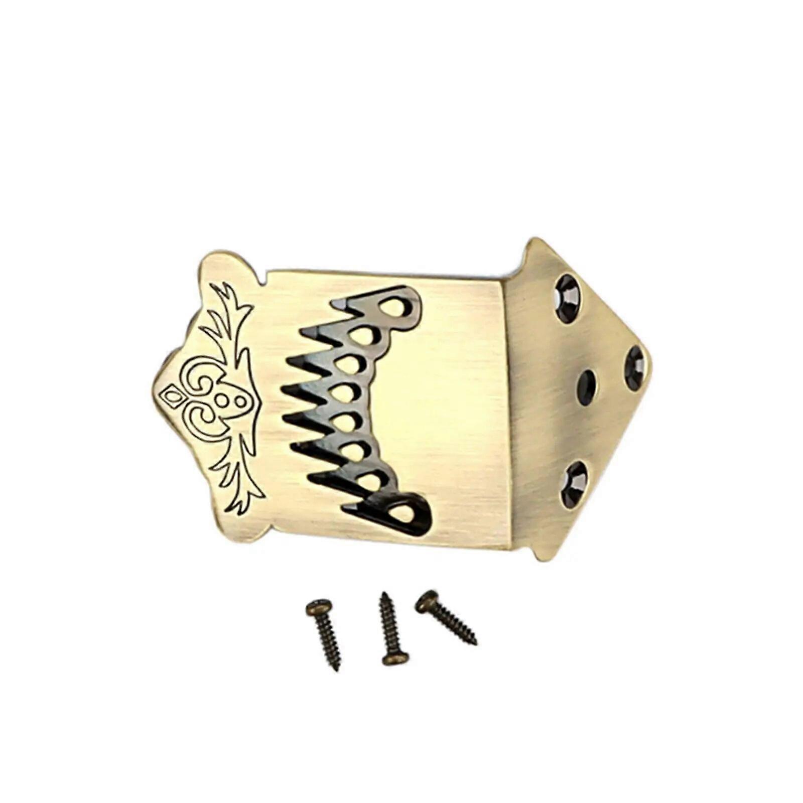 8 String Mandolin Tailpiece with Screw Professional Stringed Instruments Mandolin Metal Bridge for Repairing Replacement Replace