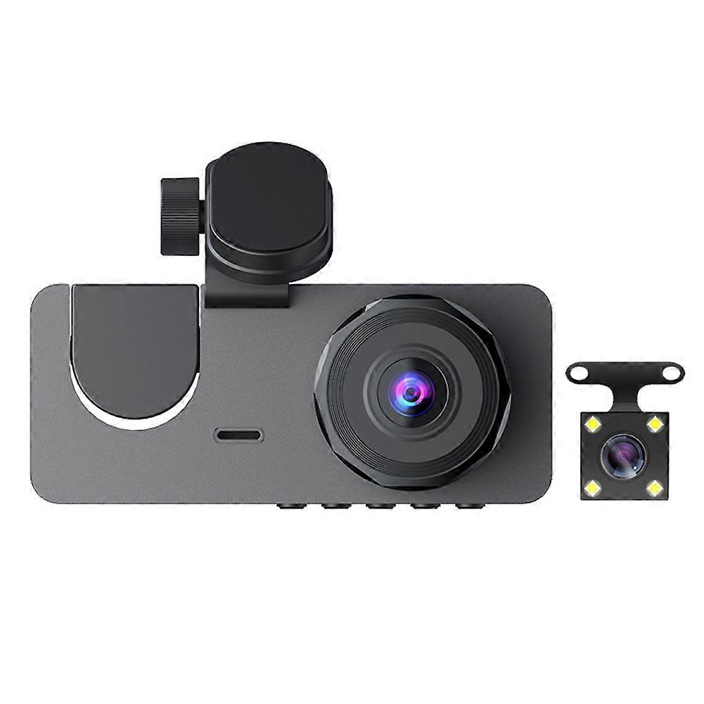 3 Channel Dashboard Cams Front and Rear Inside 1080P Dashboard Camera Car Driving Recorder