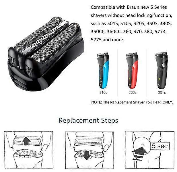 Electric Shaver Replacement Head for Men - Compatible with 32 Models