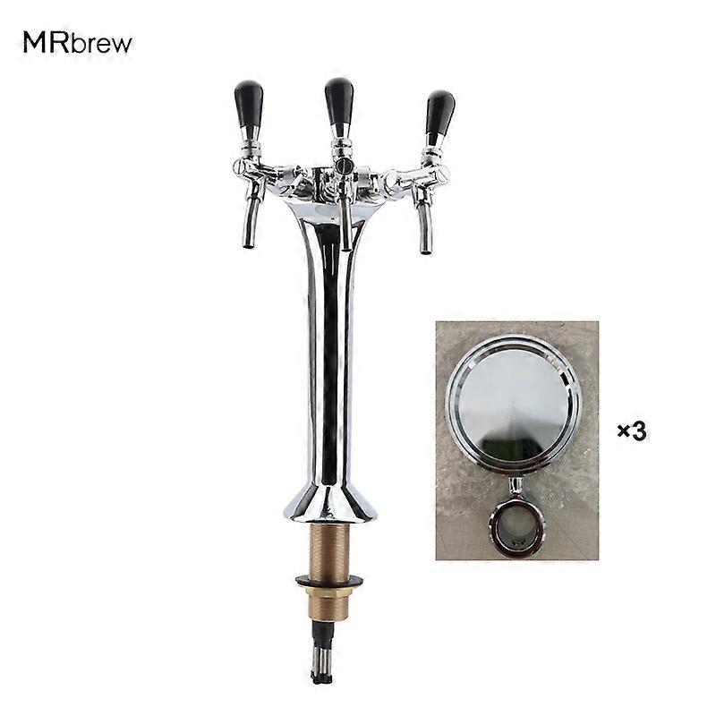 Triple Taps Snake Beer Tower with 3pcs round medallion