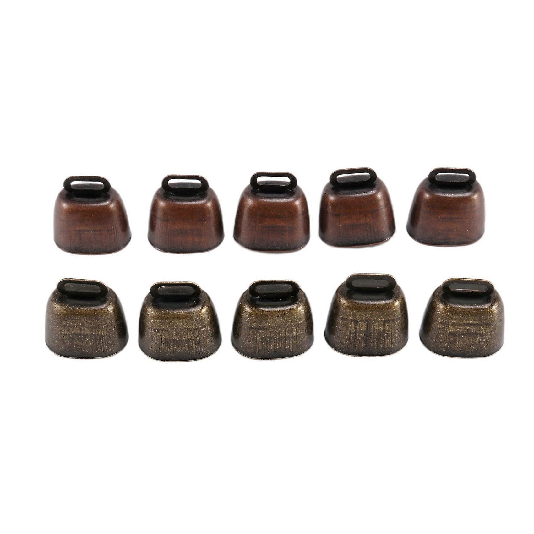 10PCS Cow Horse Sheep Grazing Small Brass Bells,Cowbell Retro Bell for Horse Sheep Grazing Copper,C