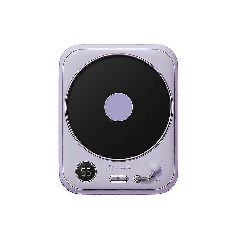 Constant Temperature Coaster Warm Coaster Office Coffee Thermal Insulation Heating Coaster Purple