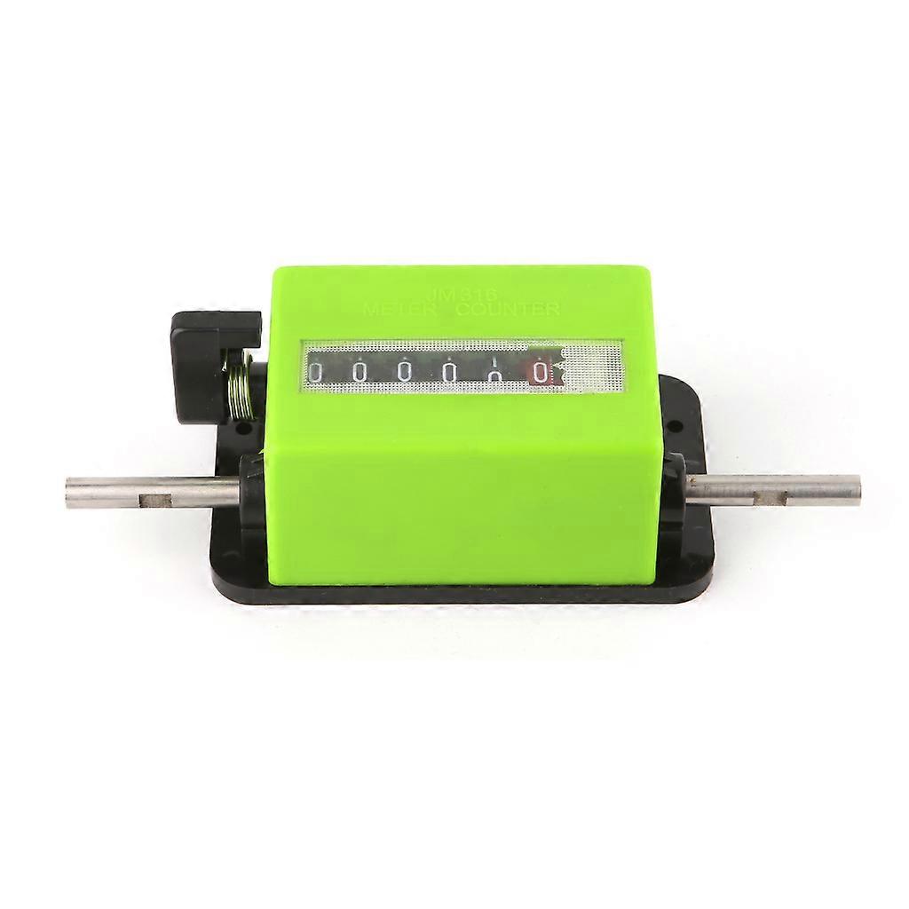 5-Digit Rolling Wheel Counter – Mechanical Textile Machinery Meter – Length Measurement Tool