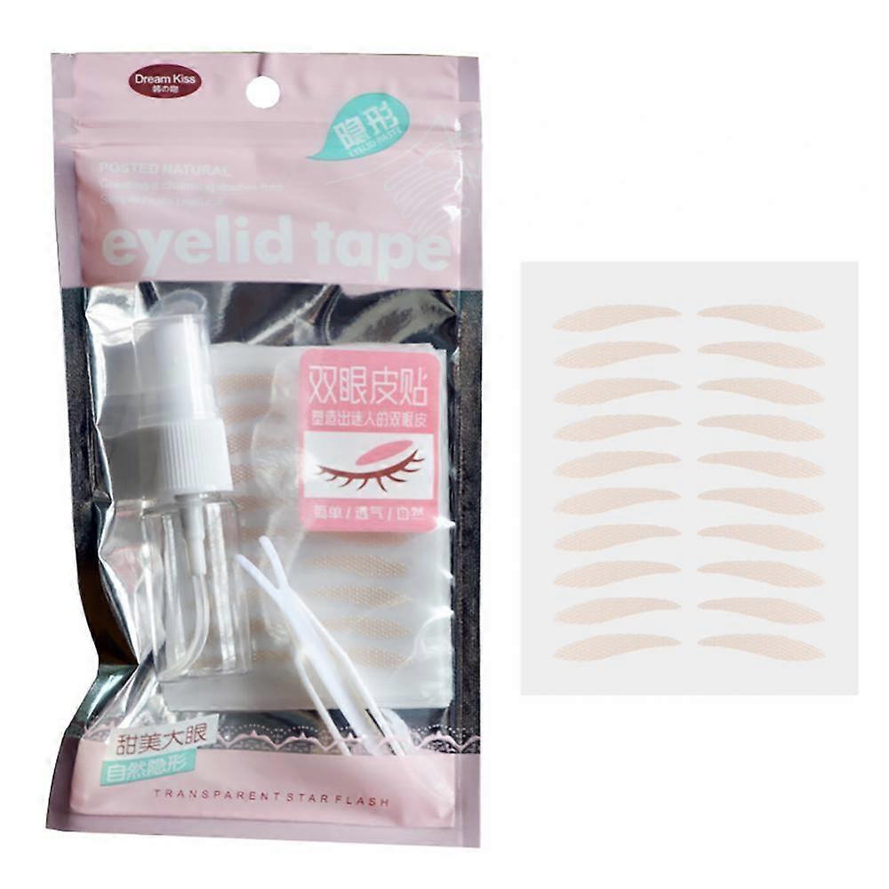 200 Pairs Invisible Double Eyelid Sticker Transparent Gauze Mesh Lace Invisible