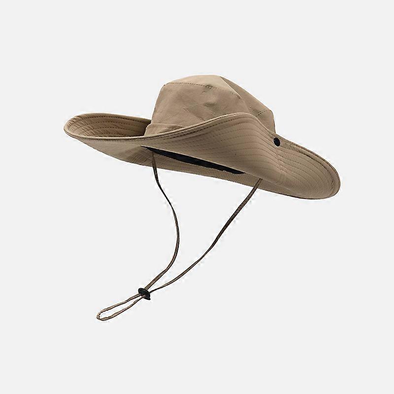 Men's Drawstring Bucket Hat Sun Protection Floppy Visor Bucket Hat