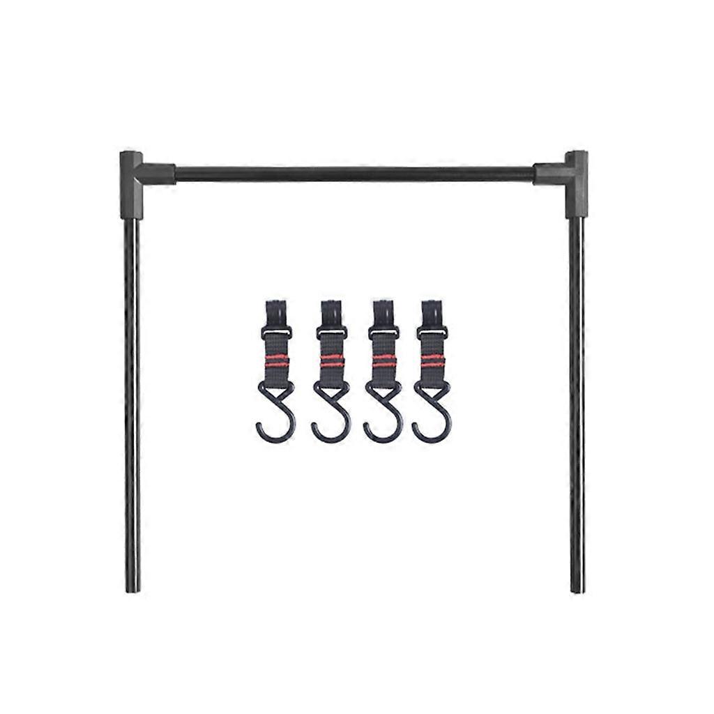 Camping Cookware Hanging Rack Camping Lamp Holder Cookware Shelf with Hooks