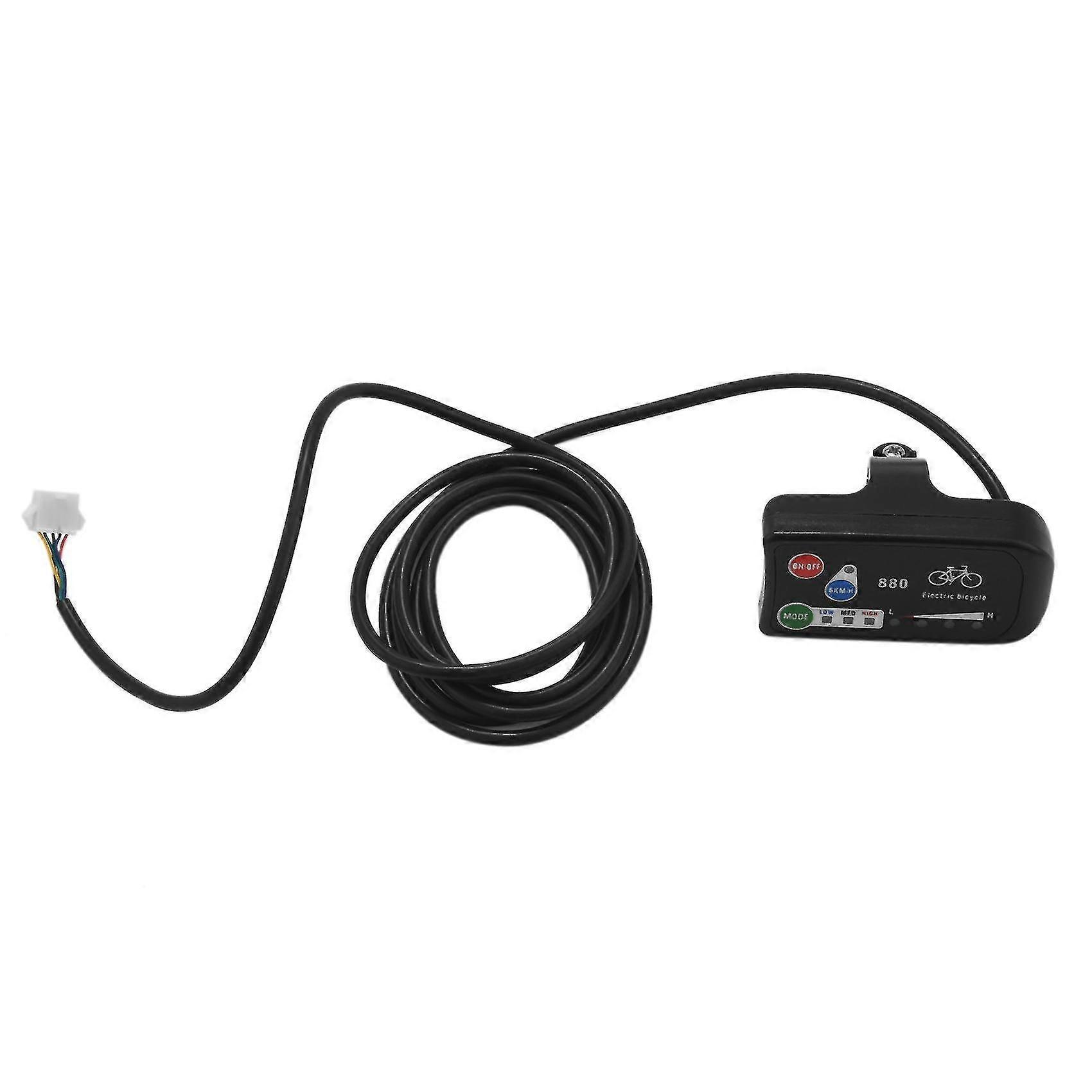 Electric Bicycle Display 24v 36v 48v Ebike Intelligent Control Panel Lcd Display Led880 Waterproof