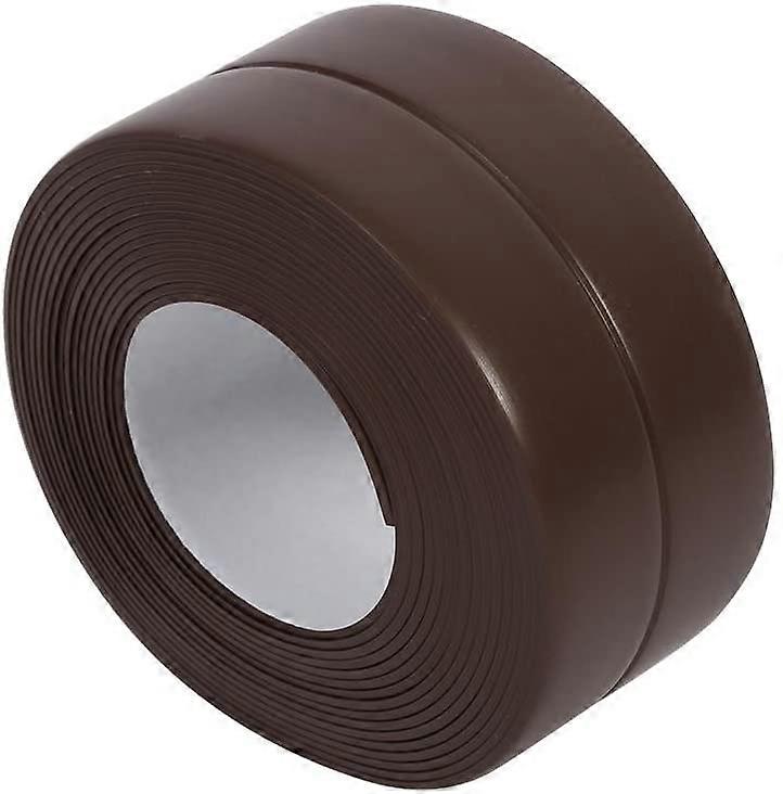 قطاع حوض لاصق ذاتي حمام وجدار ختم قطاع بالوعة حوض حافة تريم مطبخ (38 مم * 3.2 م بني)