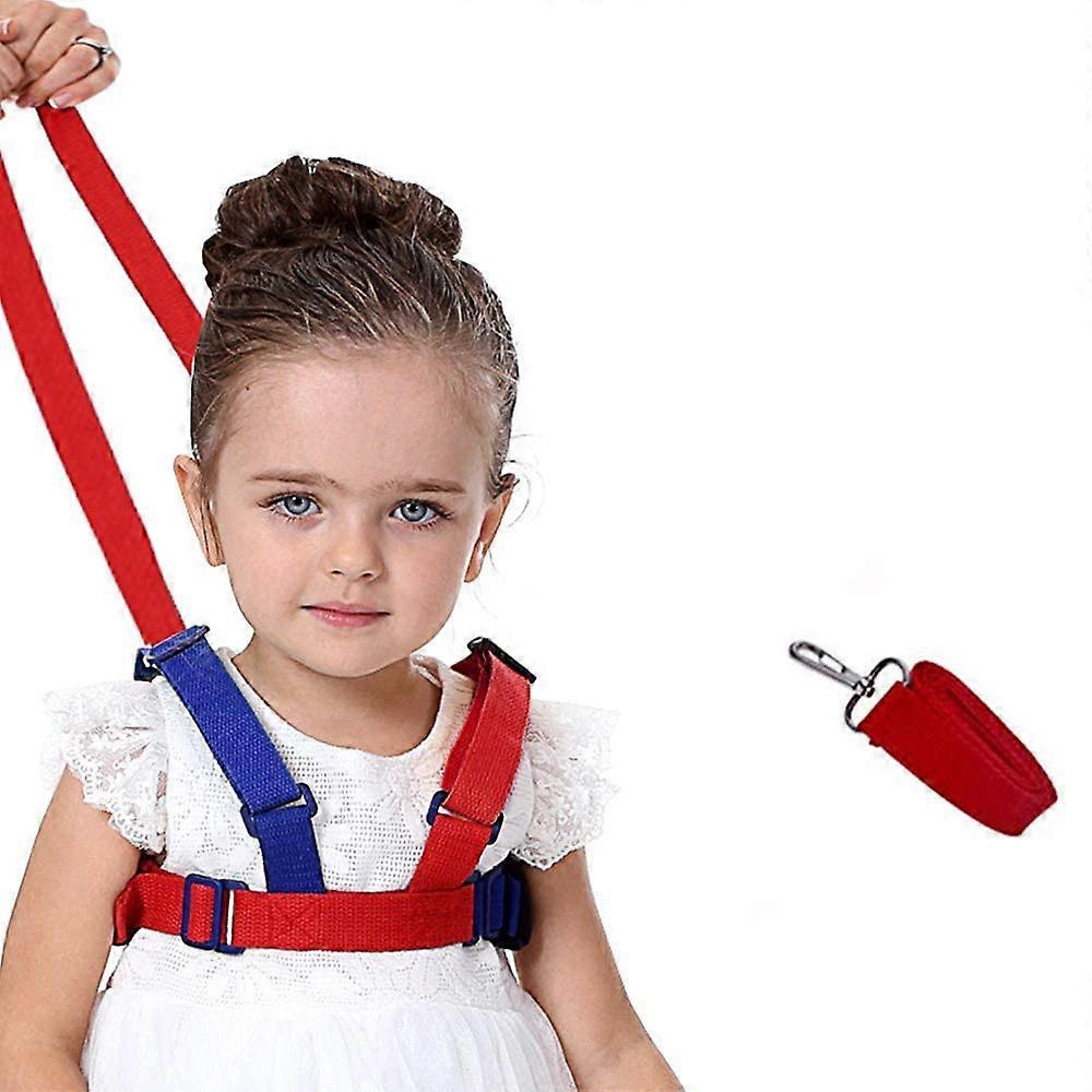 مقود السلامة المضادة للخسر ، 2 في 1 سلامة الطفل المشي تسخير الطفل المقود المشي حزام اليد (أزرق)