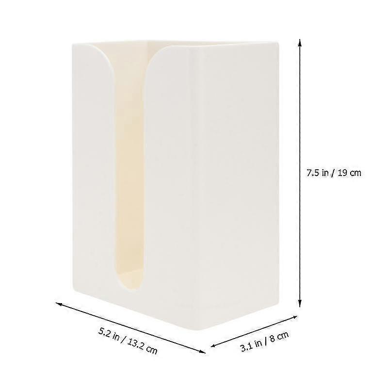 Traceless Tissue Holder Wall-mounted Tissue Box Napkin Box Tissue Storage Box White