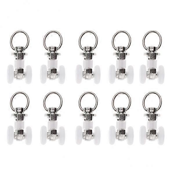 3x10 Stück Alu Vorhangschiene Gleiter Schiene Slide Räder Rolle 30mm