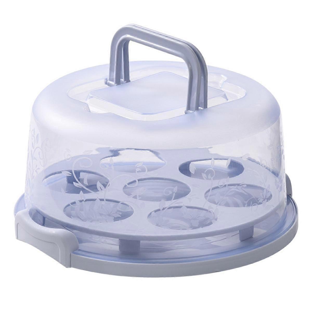 Cake Box Cupcake Holder with Lid Transparent Cake Transparent Cake Box Carrier with Lid Handles Cup