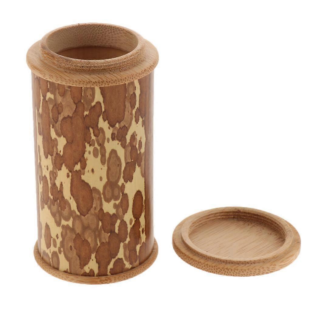 Bamboo Tea Storage Box Organizer Container Tea Caddy Container Holder D