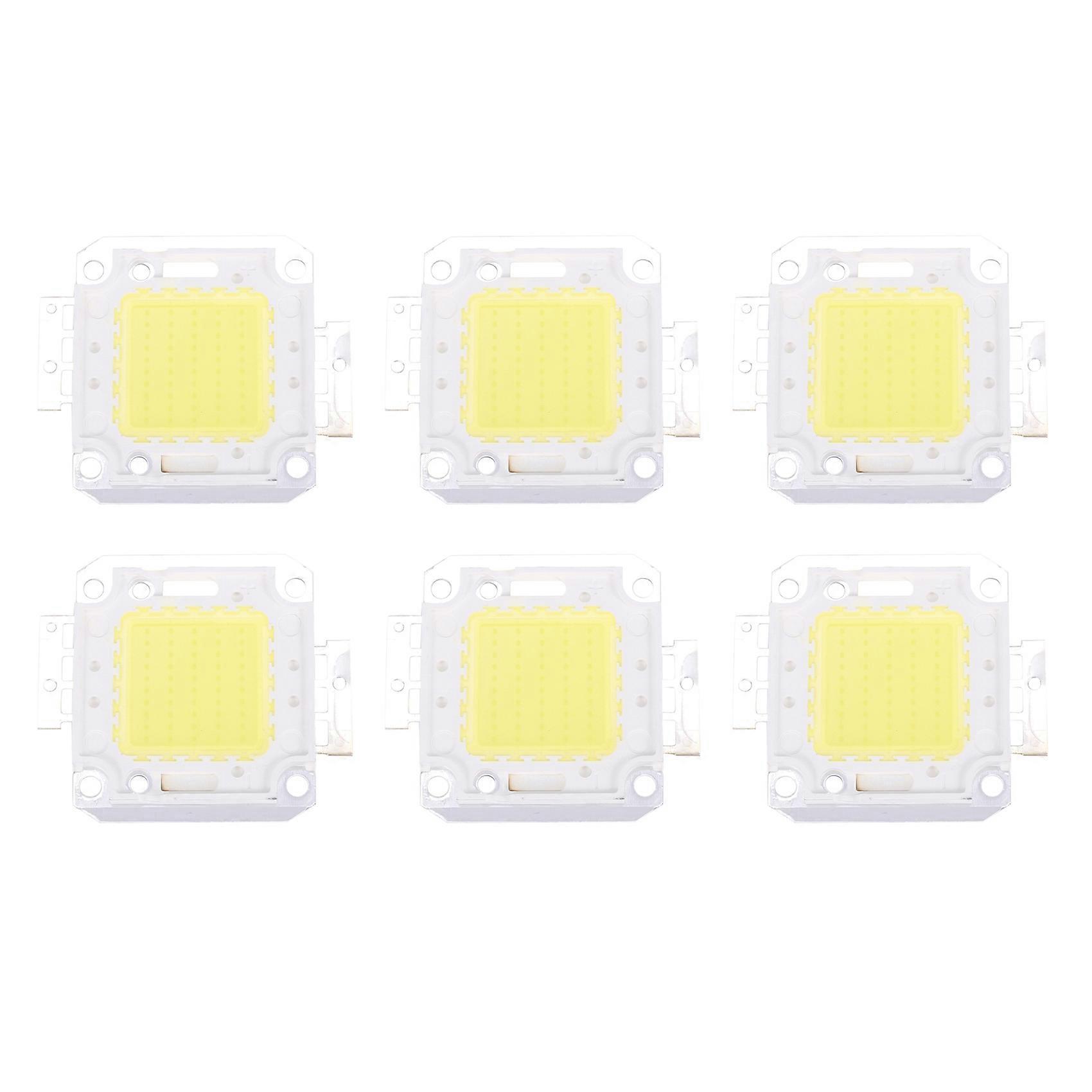 6X High Power 50W LED Chip Bulb Light Lamp DIY White 3800LM 6500K