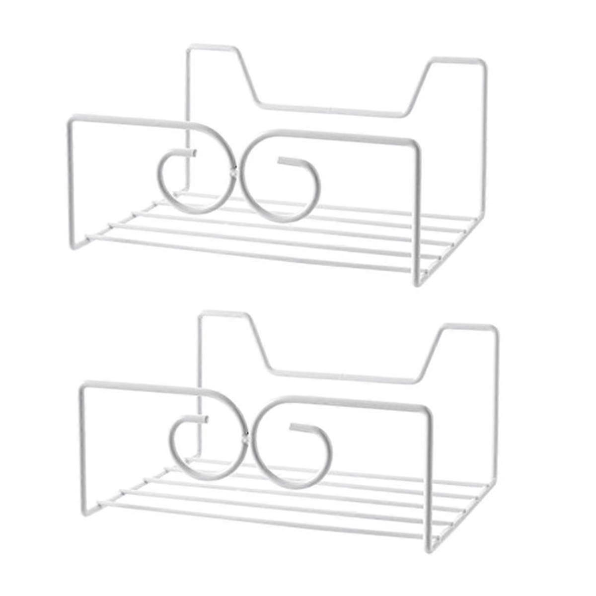 2 قطعة محفظة منظم الجرف الجدار شنقا رف حقيبة يد تخزين حامل الجدار عائم حامل Tode Wall Shelving Wall Rack