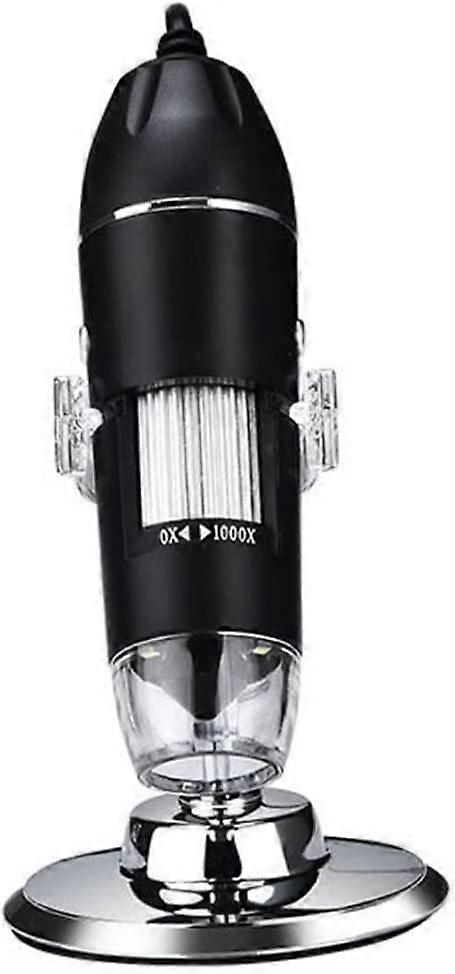 Digital Microscope USB LED Inspection Camera 1000x Magnification with Stand Nondestructive/Physical Property Tester-Borescope and Accessories (black 1