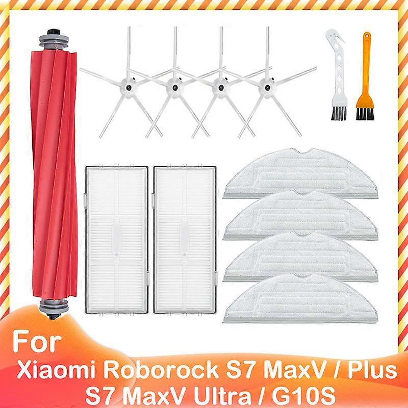 For Xiaomi Roborock S7 MaxV / S7 MaxV Plus / S7 MaxV Ultra / G10S Robot Vacuum Part Main Side Brush Hepa Filter Mop Dust Bag Kit