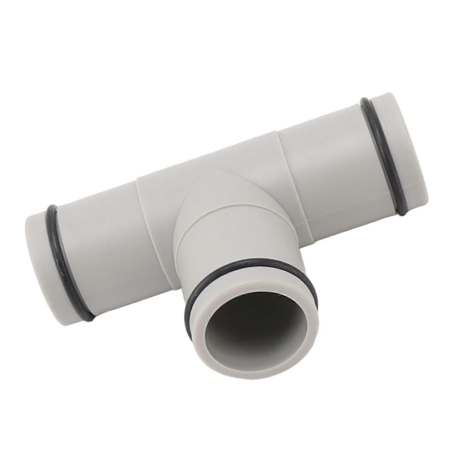 T forma mangueira válvula êmbolo 1,25 polegadas plástico duplo split mangueira válvula de êmbolo compatível para piscina acima do solo