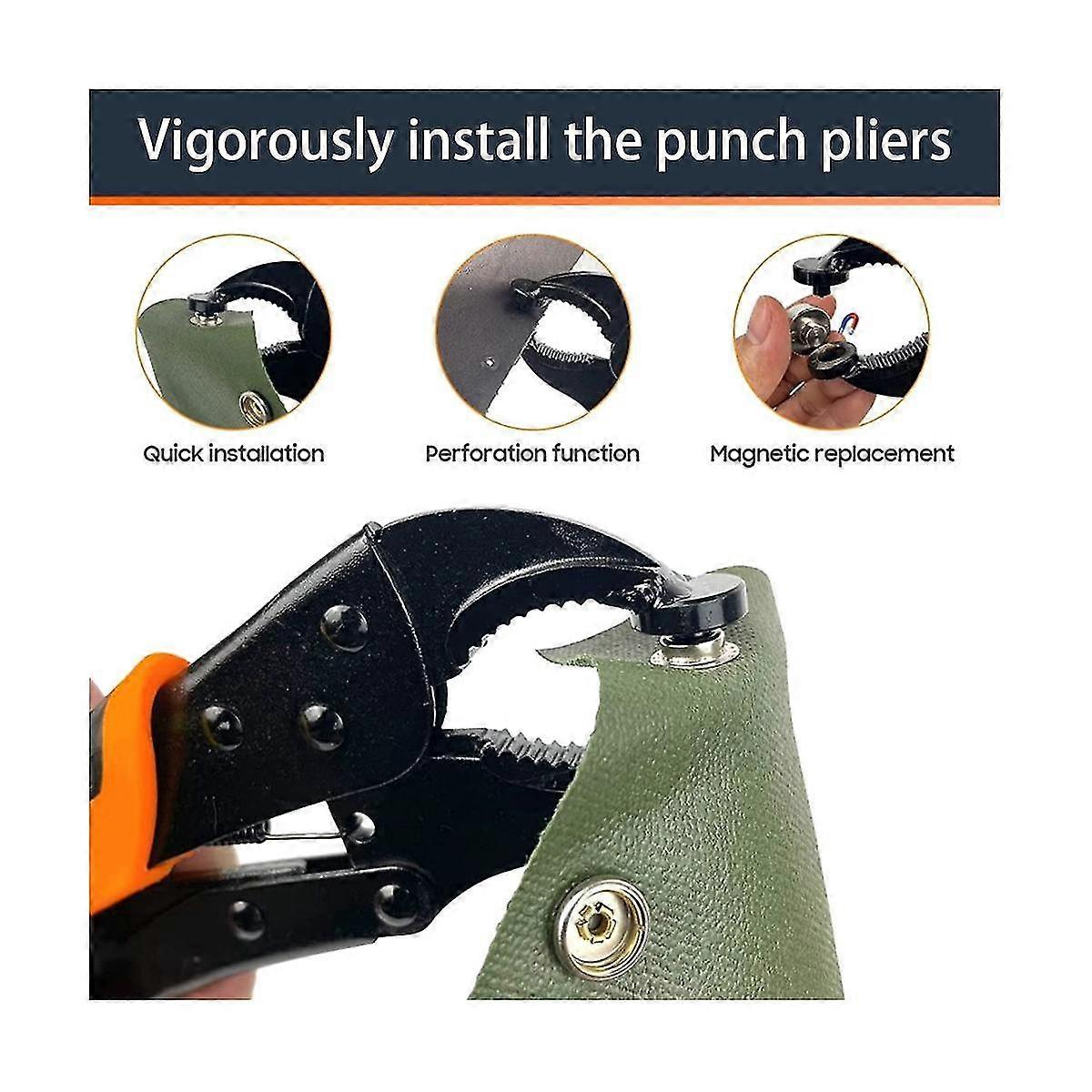 Kit di bottoni automatici, pinze regolabili per bottoni automatici, kit di strumenti per bottoni automatici con set di bottoni automatici per