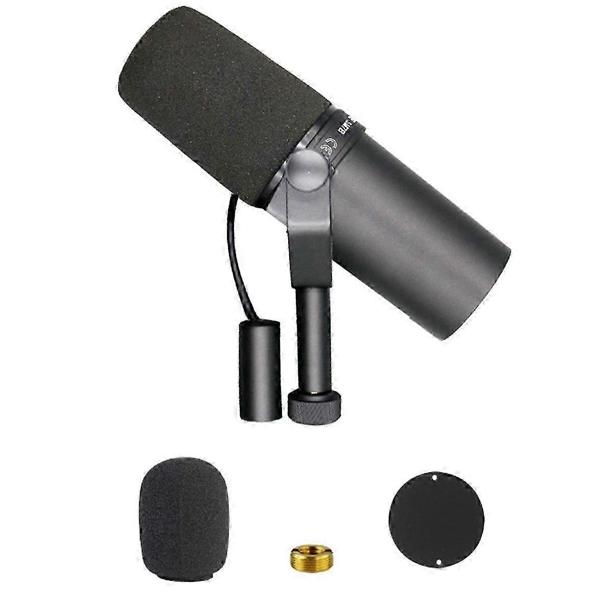 SM7B Microphone d’enregistrement dynamique Microphone de diffusion en direct adapté à l’enregistrement sur scène en direct Podcasting
