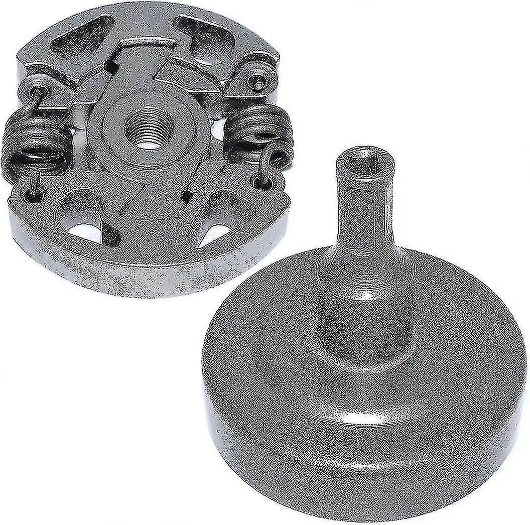 Clutch Drum Kit Fit Stihl String Trimmer Replace (2pcs, Silver)