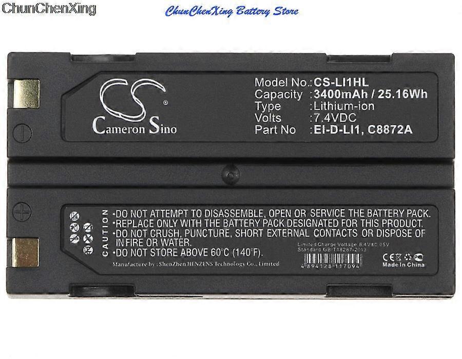 CS 3400mAh batteri MCR-1821J / 1-H til BCI Capnocheck II kapnograf puls
