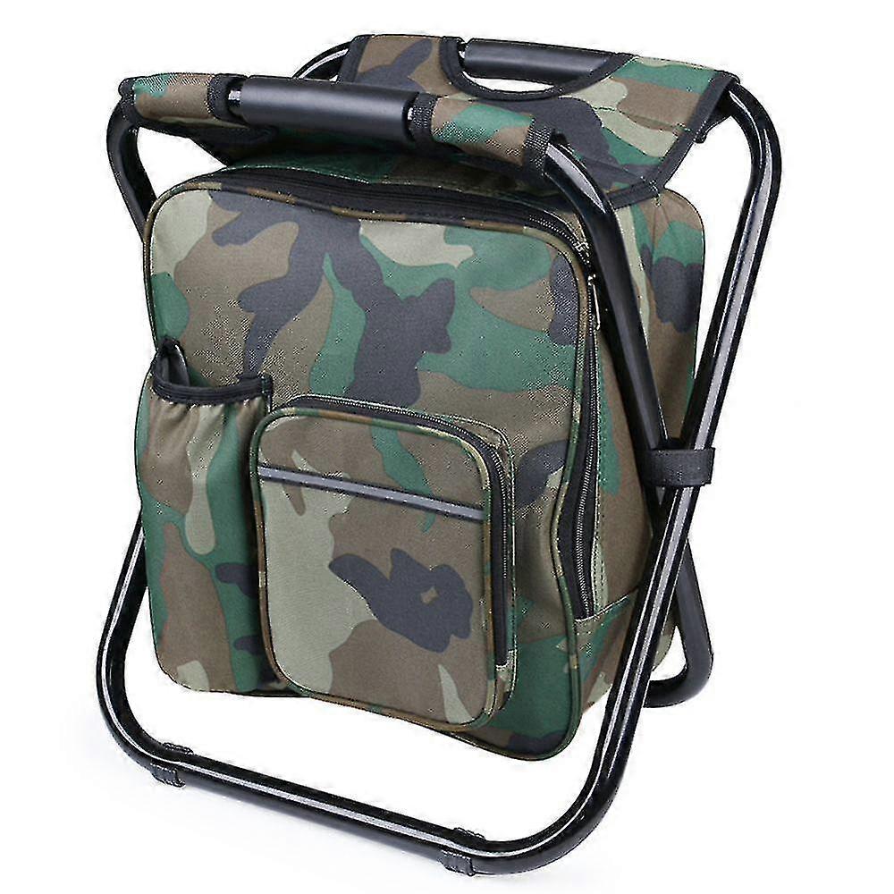 Multifunctional Portable Backpack Outdoor Stool(36x29x41cm)(green)