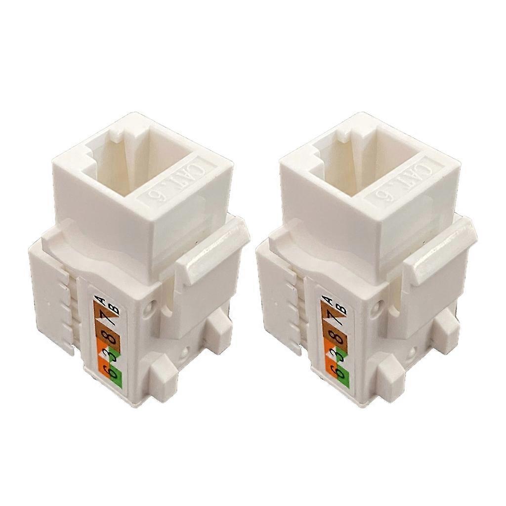 Cat6 RJ45 Keystone Jacks Module Connector Ethernet for Wall Plate Patch Panel