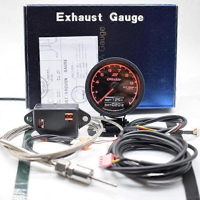GReddi Boost Gauge Water Temp 7 Warna LCD Display Turbo Oil Pressure RPM Tachometer Racing Meter 62Mm 2.5 Inci dengan Sensor