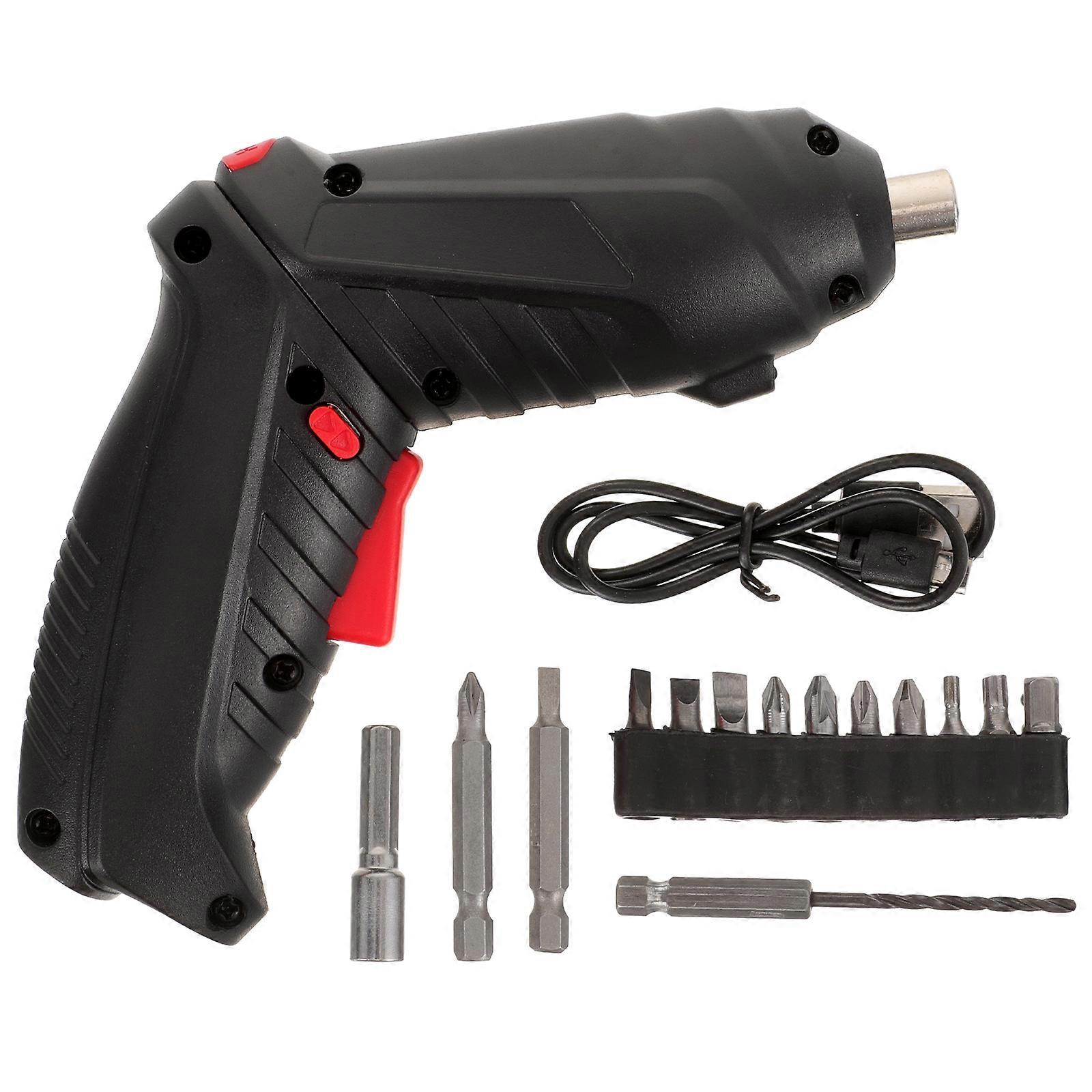 1 Set Multi-function Screwdriver Chargeable Small Electric Drill Home Screw Kit