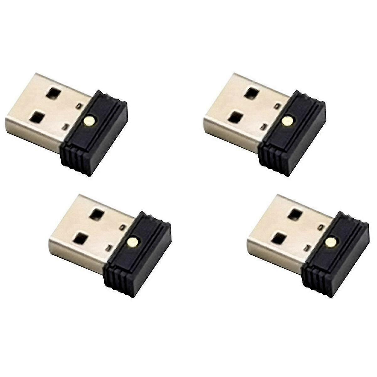 4pcs Usb Mouse Jiggler,undetectable Automatic Computer Mouse Mover Jiggler, Keeps Computer Awake, M