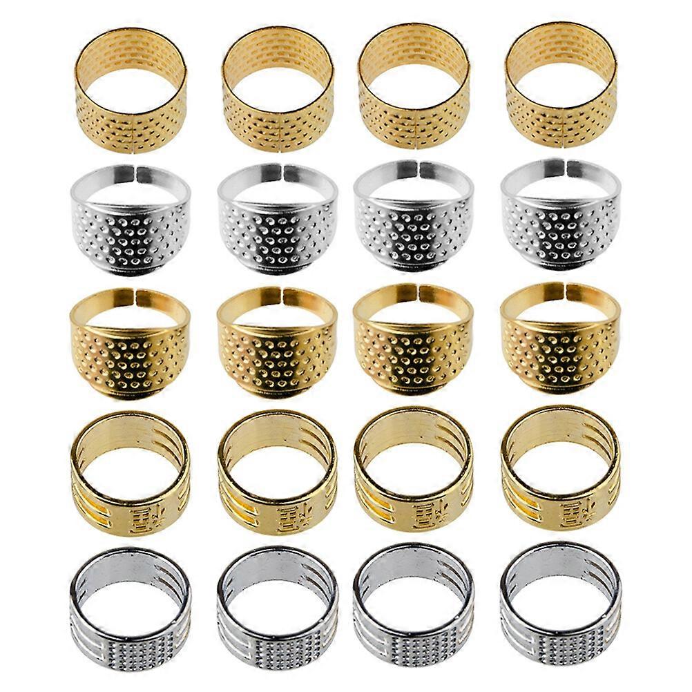 20Pcs Copper Sewing Thimble Convenient Finger Protector Portable Finger Thimble Swing Accessory