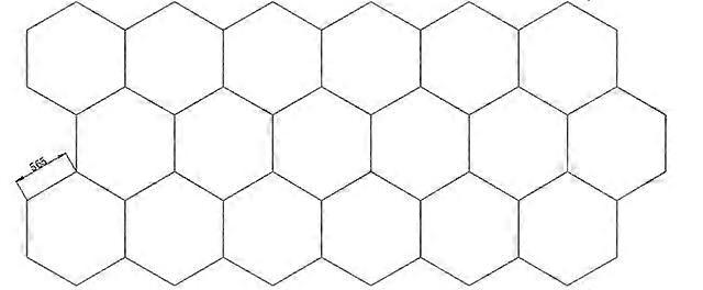 Tilpasset 3 * 7.2M Hexagon Honeycomb LED-lys Aluminiumshus Garagebelysning til bildetaljer