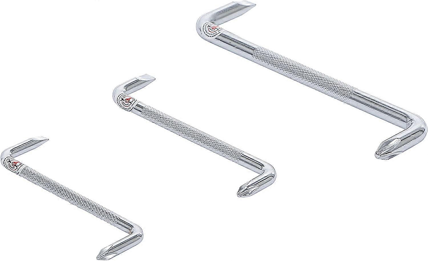 Angled Screwdriver Set | Slot | 3 pieces.