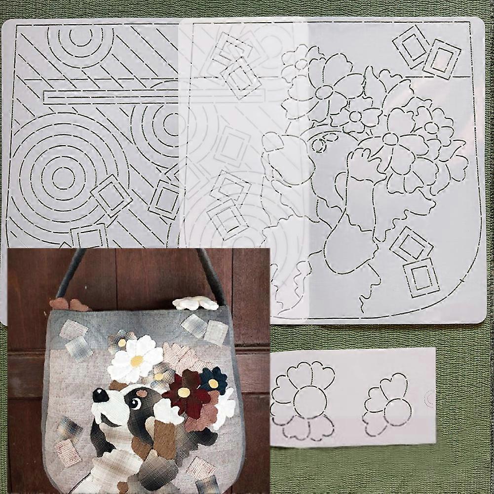 Multifunctional Plastic Stencil for DIY Patchworks Sewing Plastic Patchworks Tool for Household