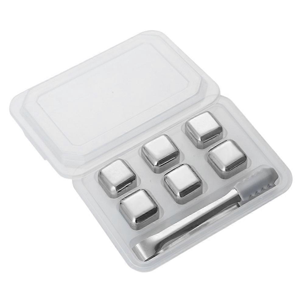 1 Set of Stainless Steel Ice Cube Red Wine Ice Cube Whisky Frozen Ice Cube