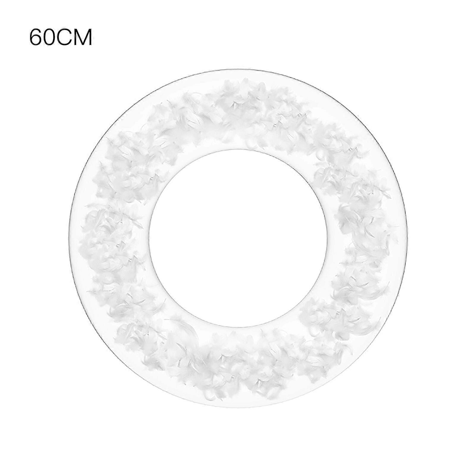 Uusi saapuva uimarengas, höyhen läpinäkyvä puhallettava uima-altaan kelluva rengas kannettava uimarengas kelluva putki uima-altaalle Rantajuhlakoristeet