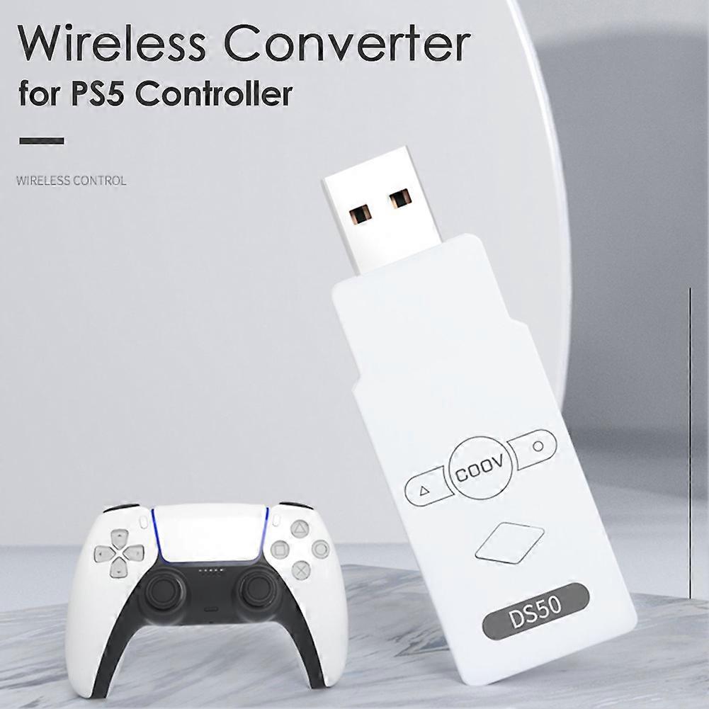 USB Wireless Joystick Gamepad Converter for PS5/Switch/Switch Lite/PS4//PC Bluetooth-compatible Gaming Controller Adapter Rec