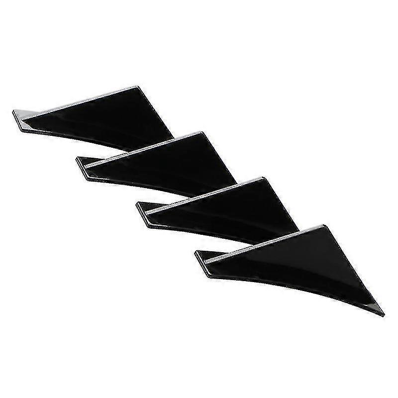 4pcs Car Modified Rear Bumper Diffuser Spoiler Lip Car Rear Body Spoiler